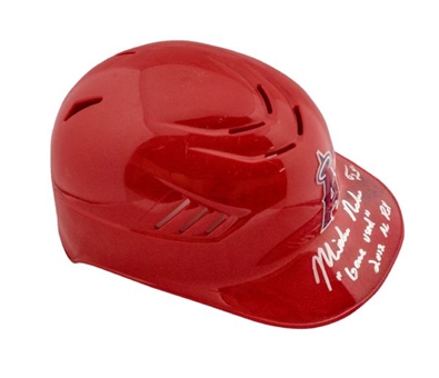 Mike Trout Autographed 2012 Game Worn Rookie Batting Helmet Inscribed "Game Used 2012 AL ROY" (MLB Authenticated)